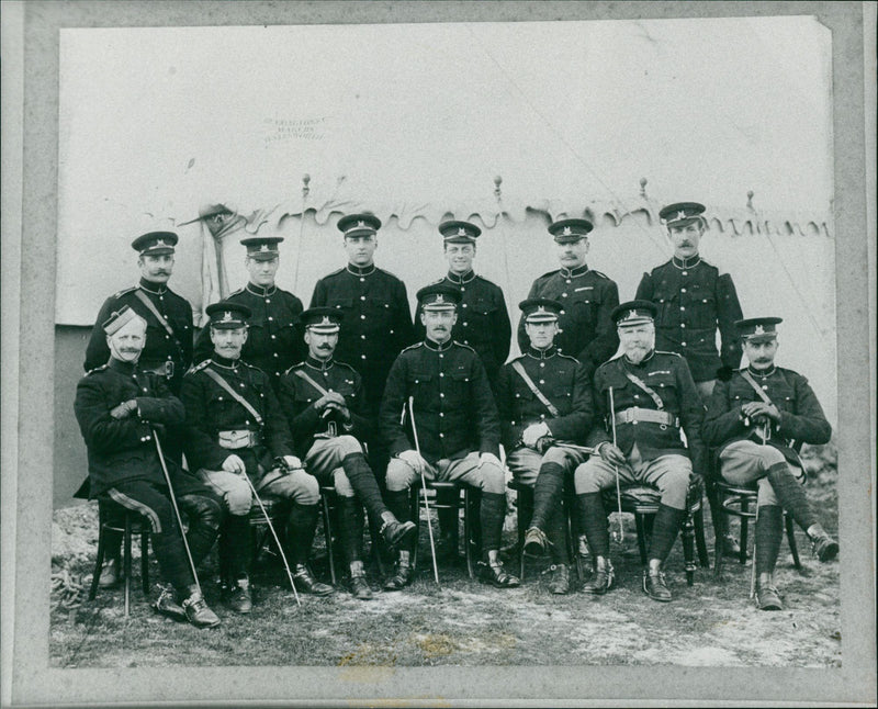 The unit of the Suffolk Yeonmanry. - Vintage Photograph