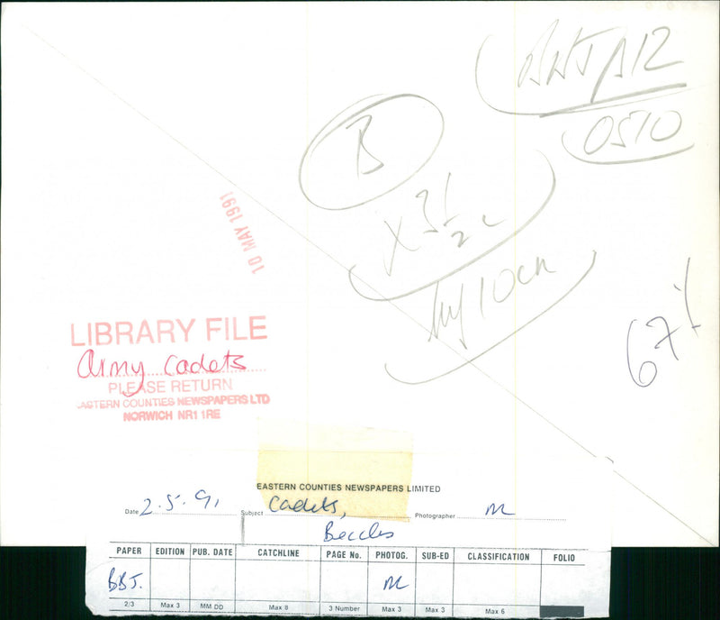 Army Cadets: Beccles Cadets - Vintage Photograph