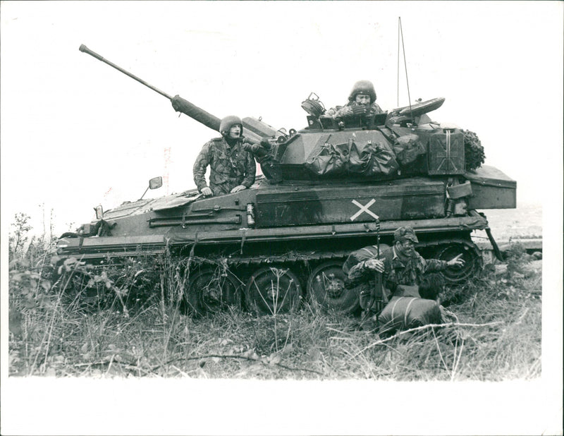 Military tank. - Vintage Photograph