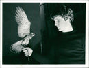Kevin Pitcher and a Kestrel - Vintage Photograph