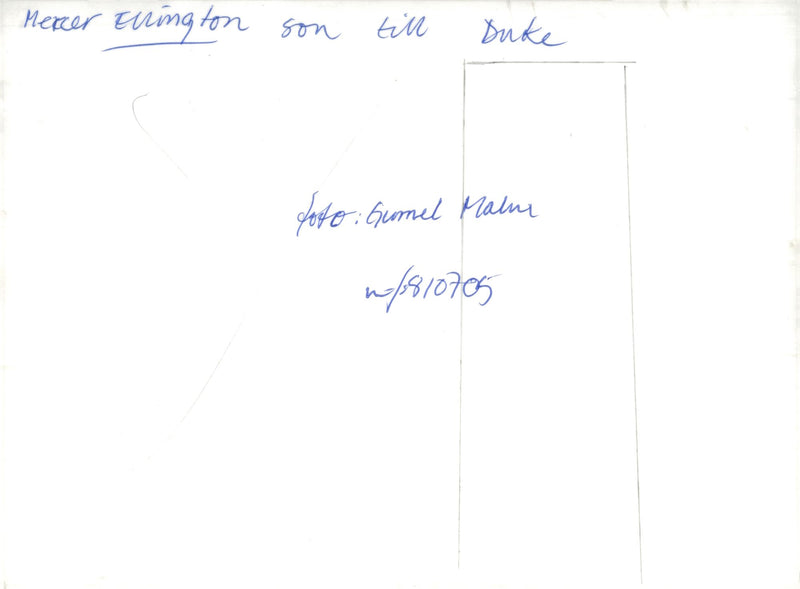 Mercer Ellington, jazz musician - Vintage Photograph