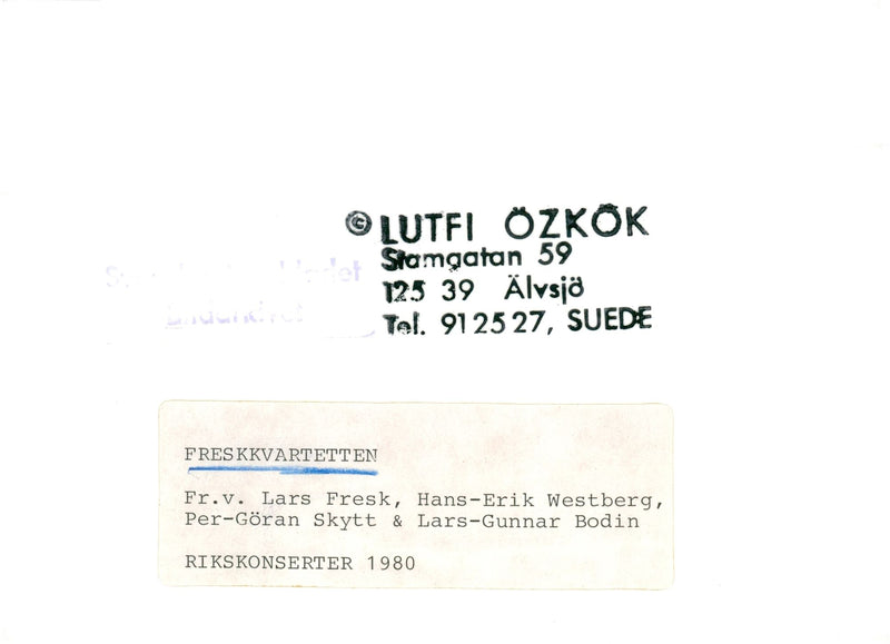 Fresquartet Kingdom concerts - Vintage Photograph