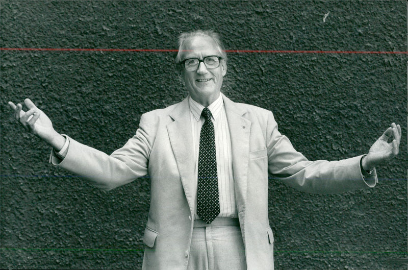 1985 OLOV ENGSTOM COPYIGHT CONCERT HOUSE MANAG LEIF JANSSON - Vintage Photograph