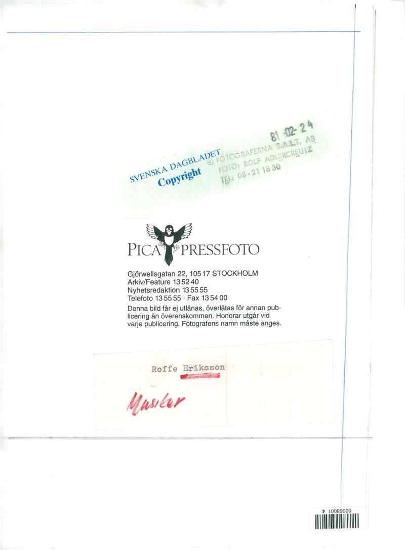 Rolf Ericson, musician - Vintage Photograph