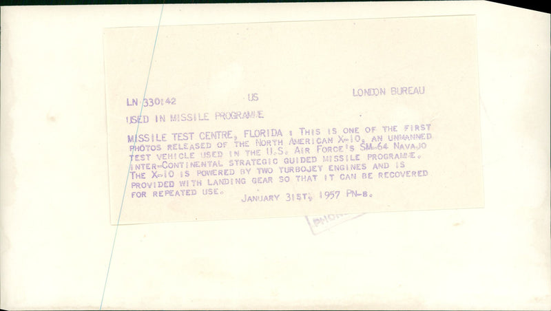 Missile test centre - Vintage Photograph