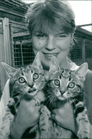 Tara Blair, at the Cat's Protection League Shelter at Stow Bridge - Vintage Photograph