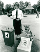 Dog warden kim mackie. - Vintage Photograph