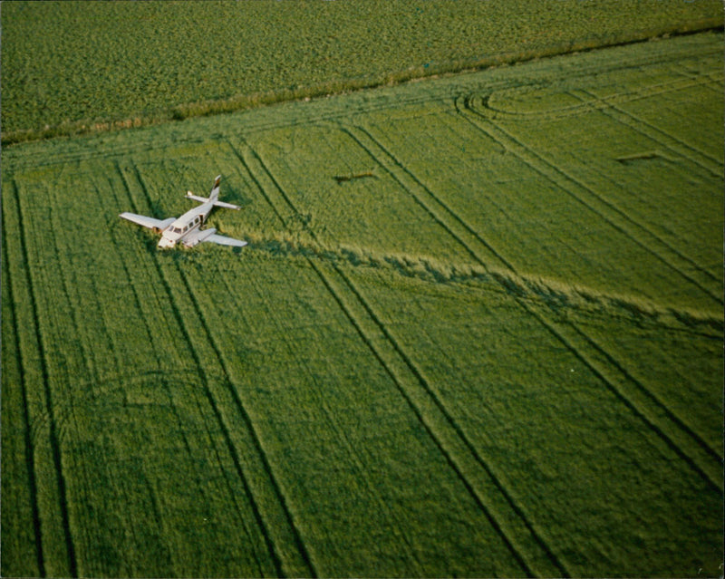 The Piper Navajo Emergency Landing - Vintage Photograph