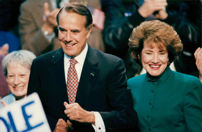 Bob Dole with his wife Elizabeth in Topeka - Vintage Photograph