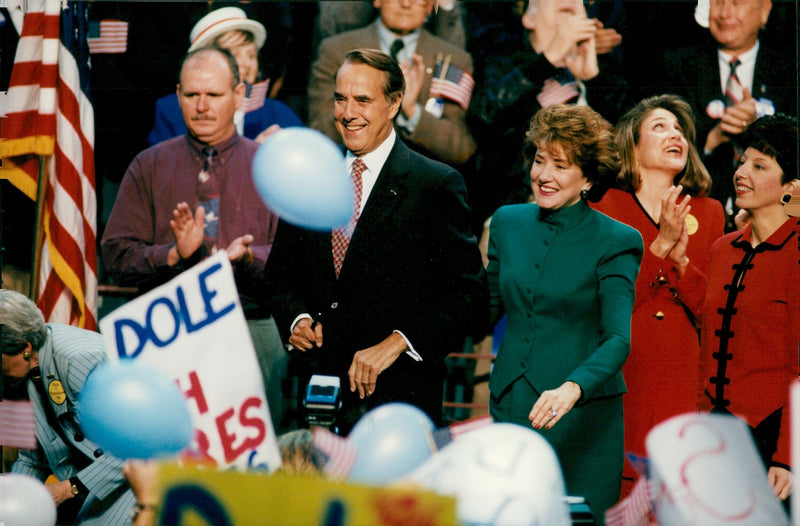 Bob Dole with his wife Elizabeth in Topeka - Vintage Photograph