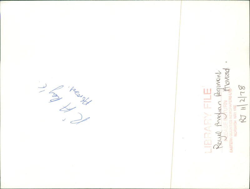 Royal Anglian Regiment Infantry regiment of the British Army. - Vintage Photograph