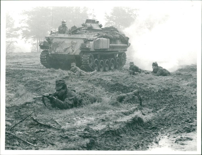 Royal Anglian Regiment Infantry regiment of the British Army. - Vintage Photograph
