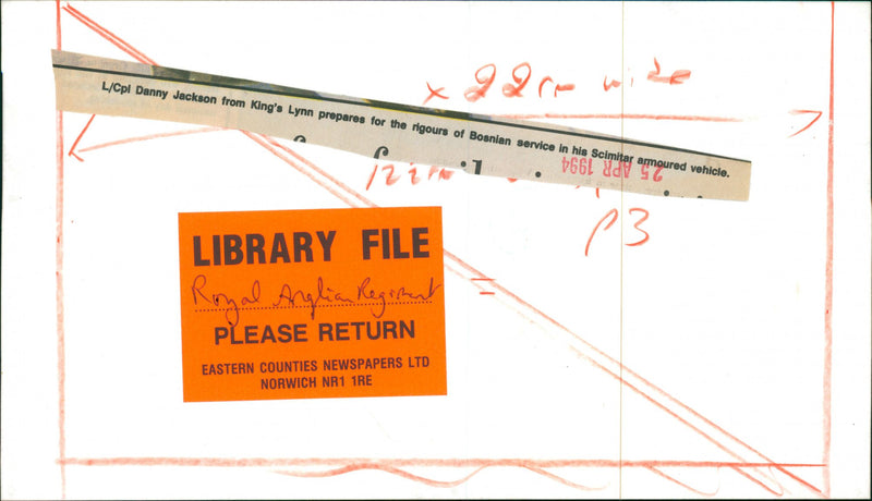 Royal Anglian Regiment Infantry regiment of the British Army. - Vintage Photograph