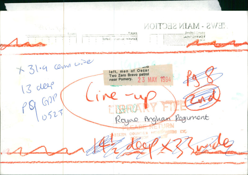 Royal Anglian Regiment Infantry regiment of the British Army. - Vintage Photograph