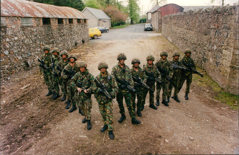 Royal Anglian Regiment Infantry regiment of the British Army. - Vintage Photograph