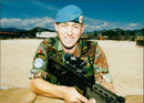 Andy brown Royal Anglian Regiment Infantry regiment of the British Army. - Vintage Photograph