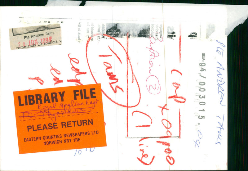 Royal Anglian Regiment Infantry regiment of the British Army. - Vintage Photograph