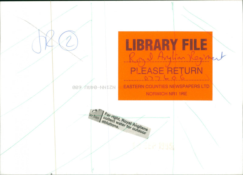 Royal Anglian Regiment Infantry regiment of the British Army. - Vintage Photograph