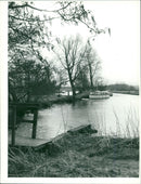 River. - Vintage Photograph