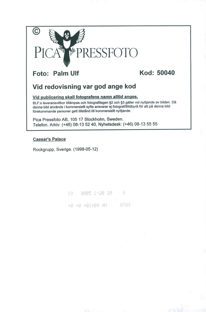 The music group Caesars - Vintage Photograph