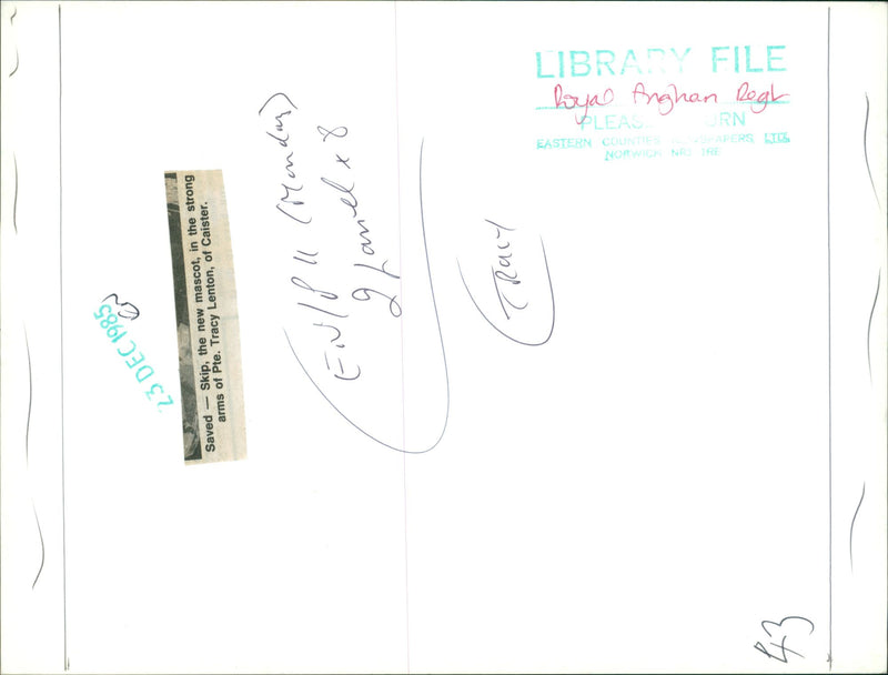 Royal Anglian Regiment. - Vintage Photograph