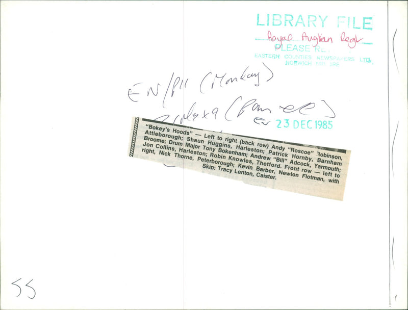 Royal Anglian Regiment. - Vintage Photograph