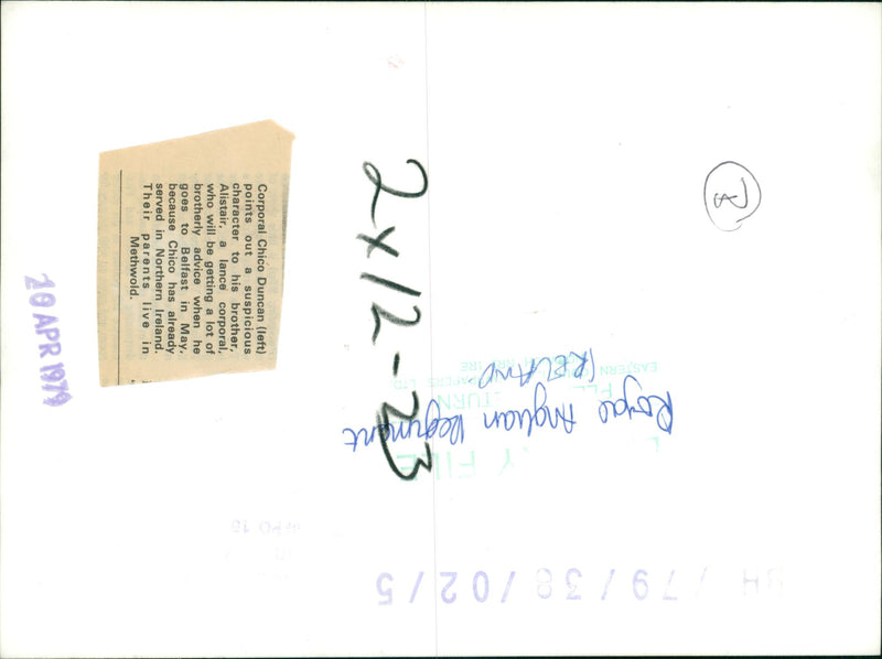 Royal Anglian Regiment. - Vintage Photograph