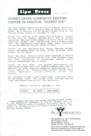 Anaheim Mayor Tom Daley and Michael Eisner at Disney Ice Skating Center - Vintage Photograph