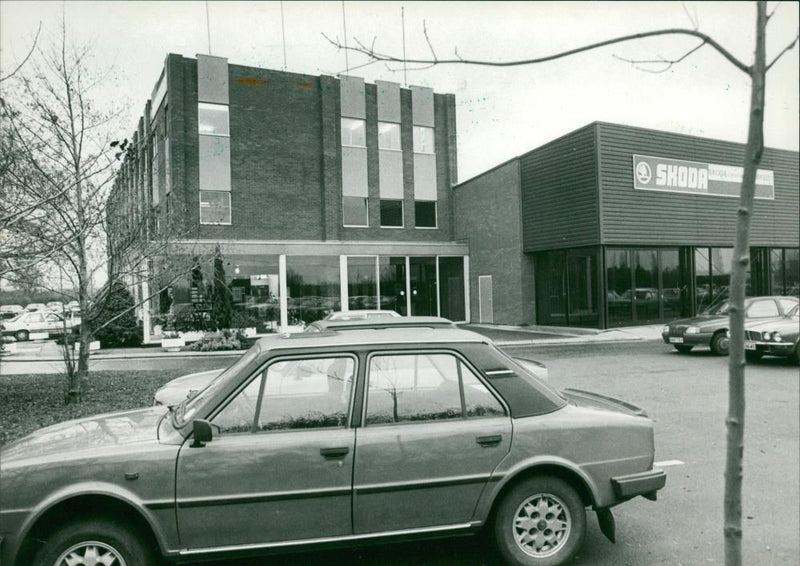 King's Lynn Skoda Factory - Vintage Photograph
