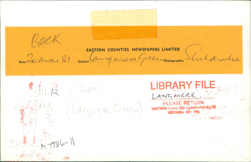 Langmere Green - Vintage Photograph