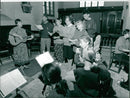 Members of Bungay Trinity Church music group. - Vintage Photograph