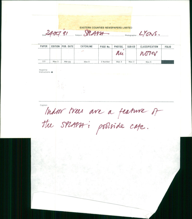 Sheringham Splash pool side cafe. - Vintage Photograph