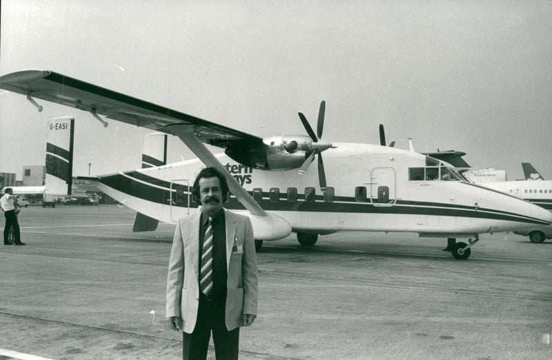 Eastern airways new aircraft. - Vintage Photograph