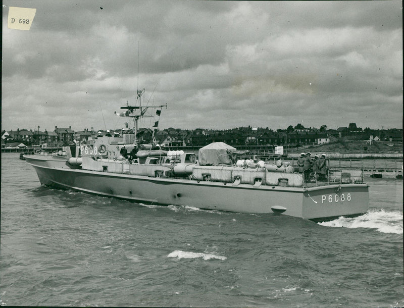 West German Navy Fast Patrol Boat Squadron. - Vintage Photograph