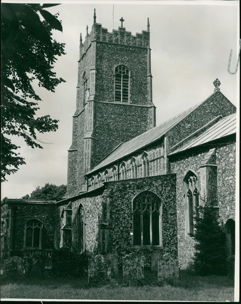 St. Mary The Virgin Church, Wilby - Vintage Photograph