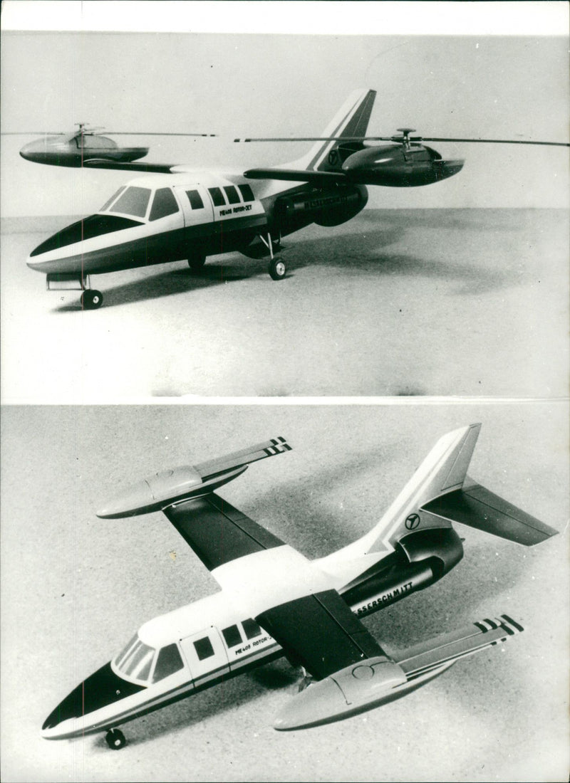 Aircraft: Messerschmitt Rotojet ME-P 408. - Vintage Photograph