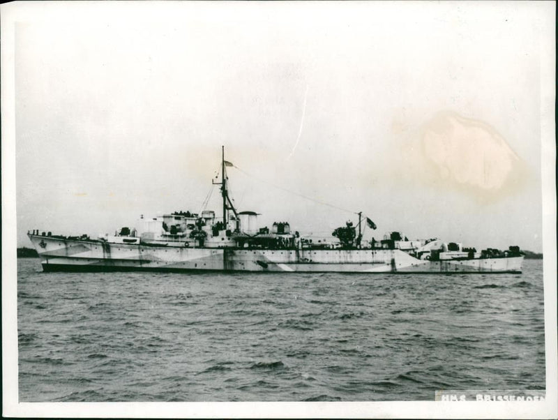 Ship: H.M.S Brissenden - Vintage Photograph