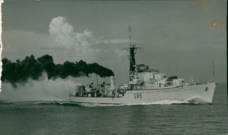 The Royal Navy destroyer HMS "Crossbow" - Vintage Photograph