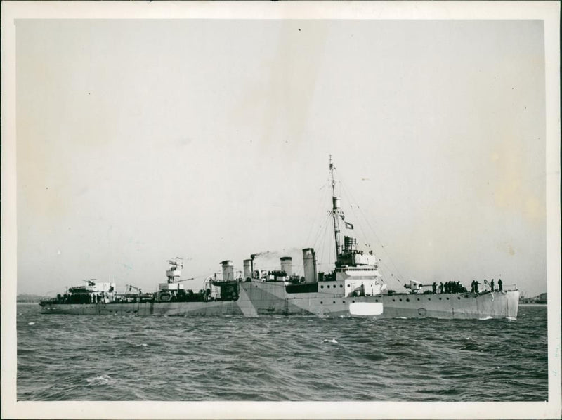 Ship: H.M.S Broadway - Vintage Photograph