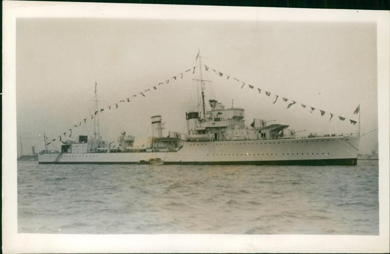 Ship: H.M.S Grenville - Vintage Photograph