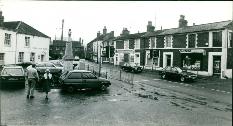 Village centre at Snettisham. - Vintage Photograph