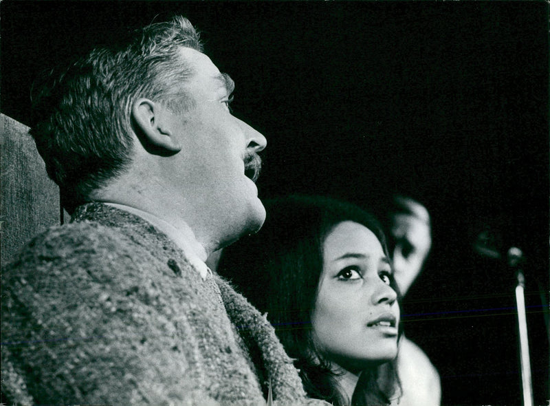 Fatima Ekman together with Hasse Alfredson - Vintage Photograph