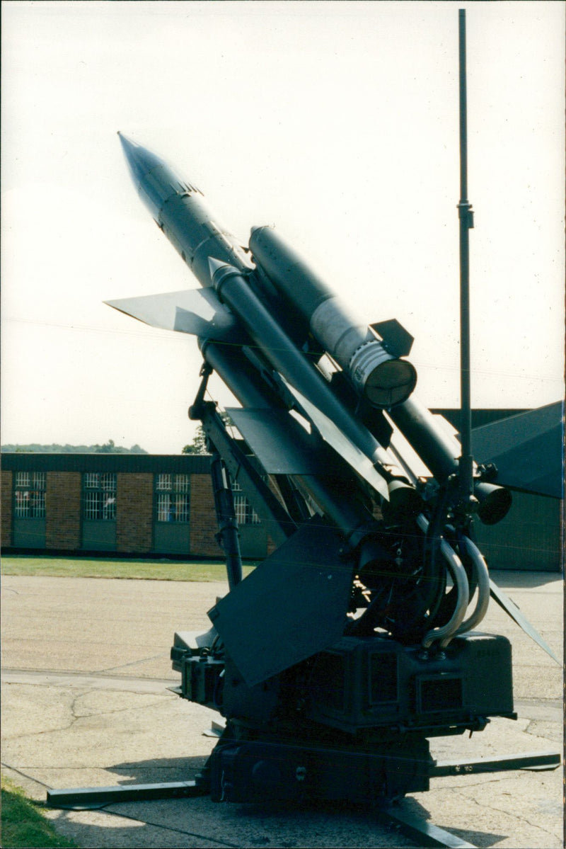 BloodHound Missiles at RAF West Raynham. - Vintage Photograph