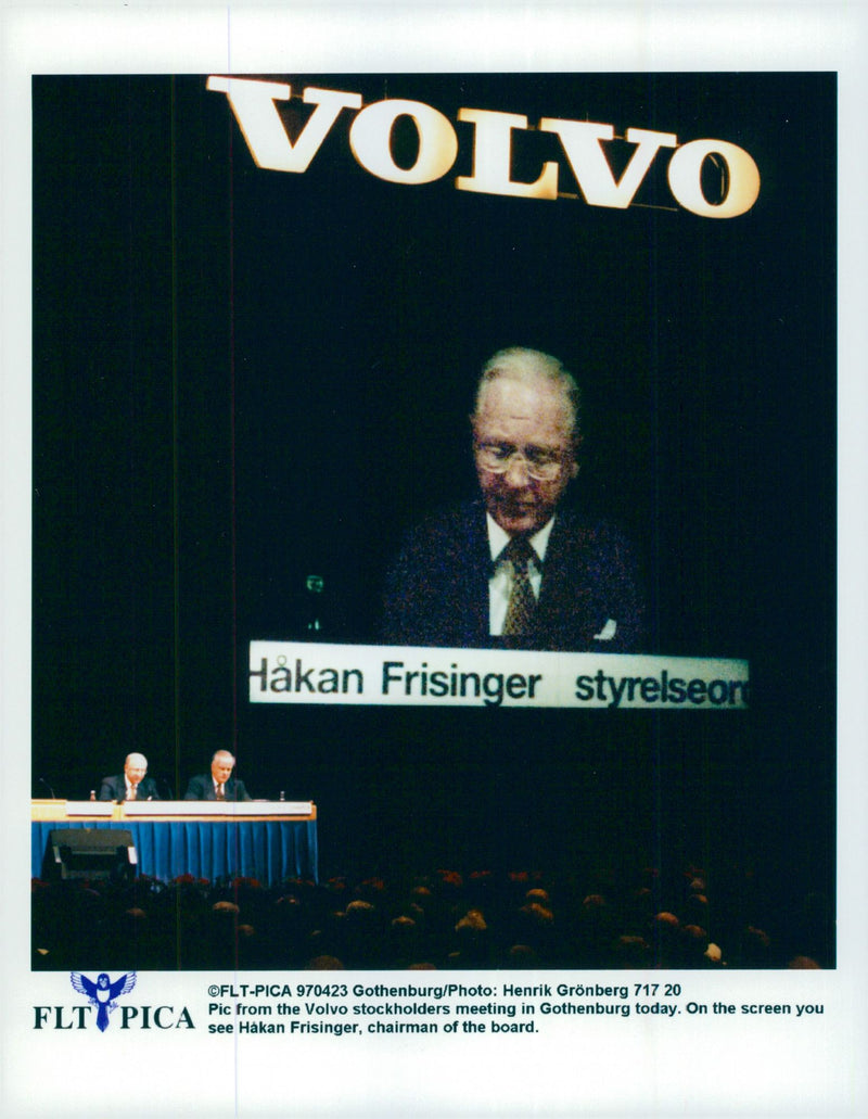 VOLVO HAKAN FRISINGER BOARDS GOTHENBURG HENRIK GRONBERG VOLV - Vintage Photograph