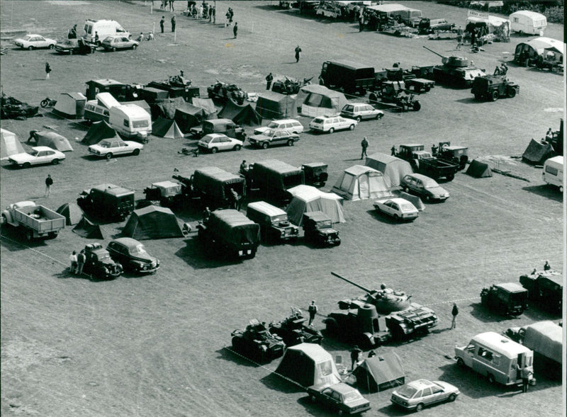 The Fields at Weybourne Military Encampment. - Vintage Photograph