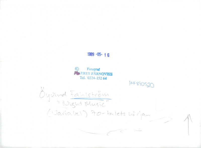 1989 OYVIND FAHLSTROM FAINISTROM OYIND RKUS TEL FARNQVIST MUSI MUSIC - Vintage Photograph