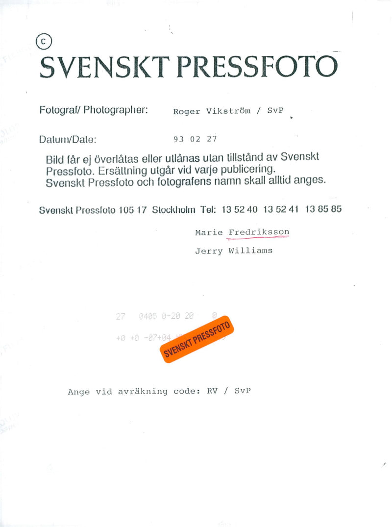 Marie Fredriksson - Vintage Photograph