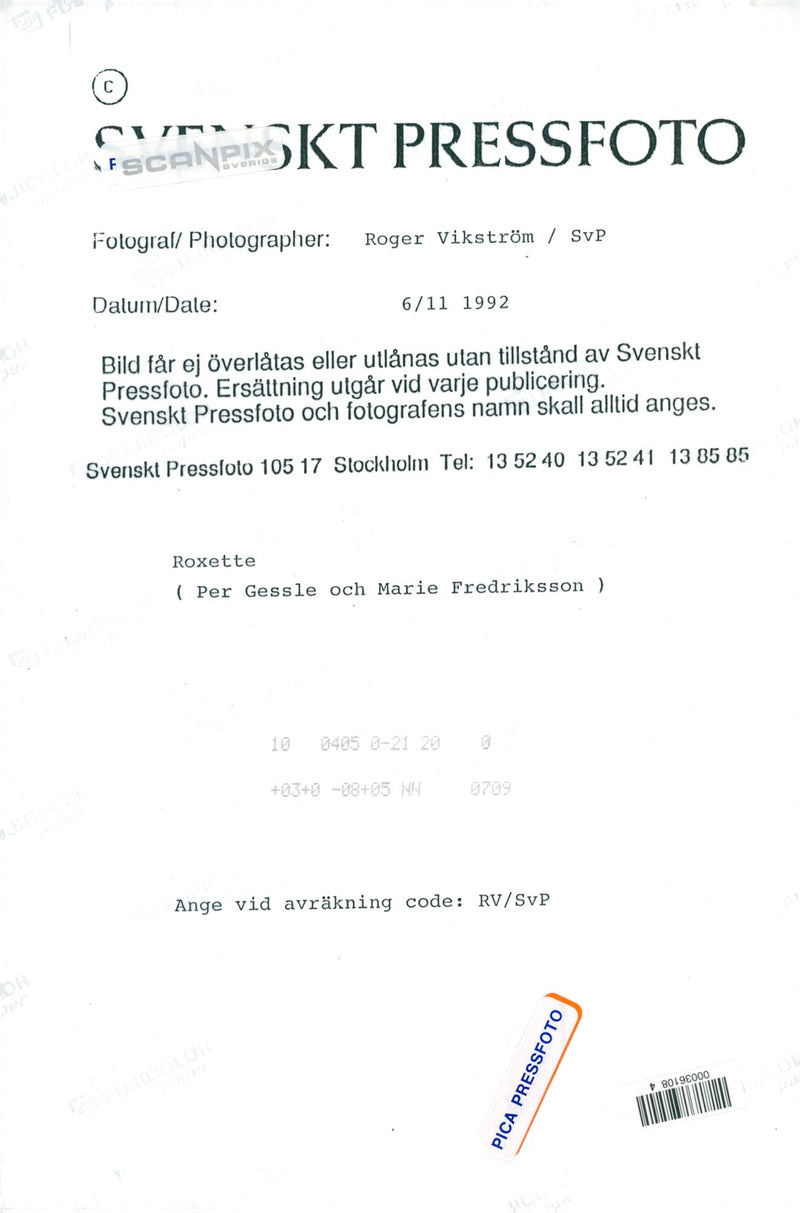 Marie Fredriksson - Vintage Photograph