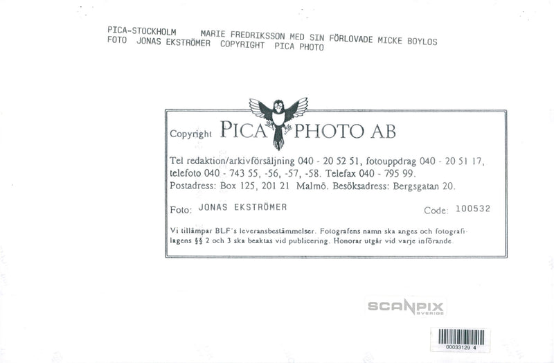 Marie Fredriksson - Vintage Photograph