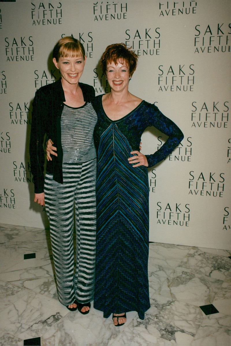 Frances Fisher and Pamela Gadley at Saks Fifth Avenues MS Charity - Vintage Photograph